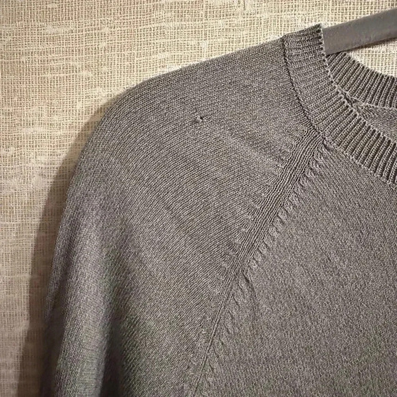 Anne Klein Grey Beaded Embroidered Grey Button Up Cardigan Size Medium - Picture 5 of 9